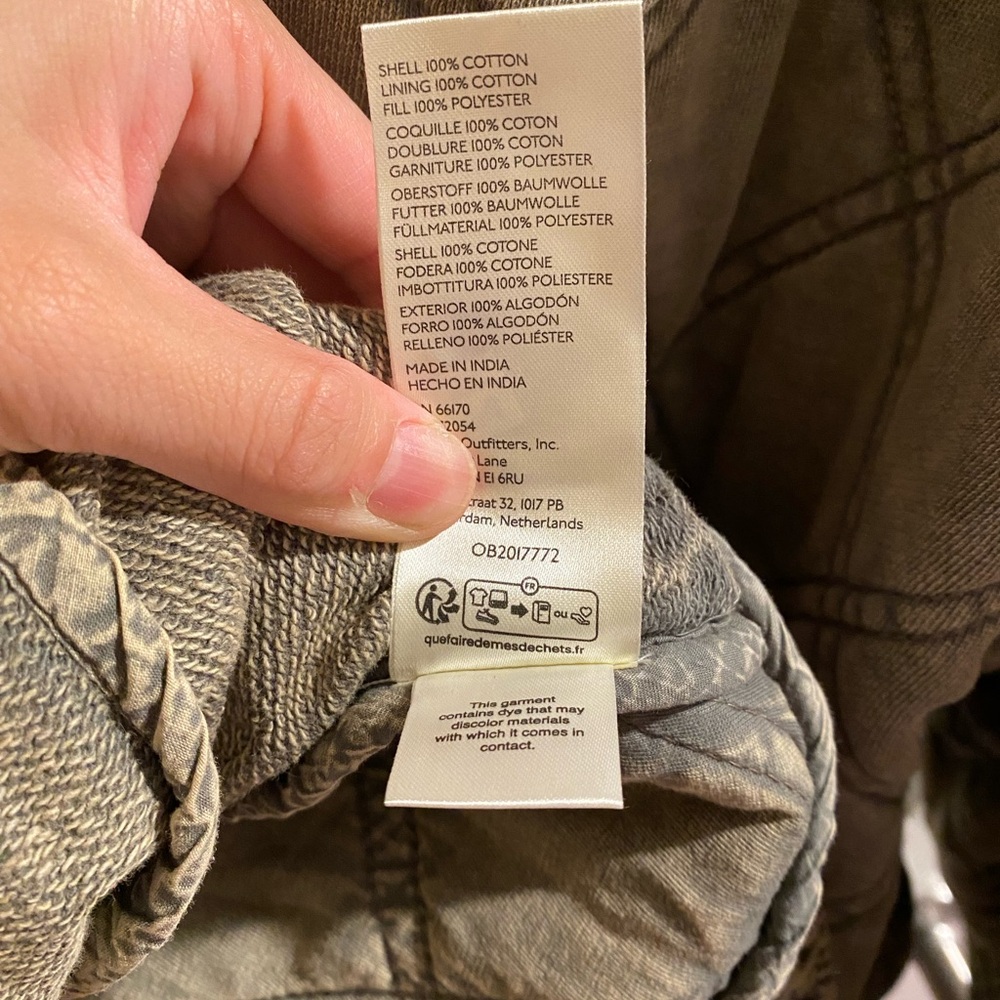 Free People Olive Quilted Jacket - Picture 7 of 7